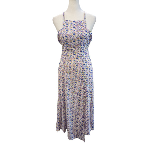 Cori Michelle NWT Purple Marigold Midi With Button Slit XS - Picture 5 of 11